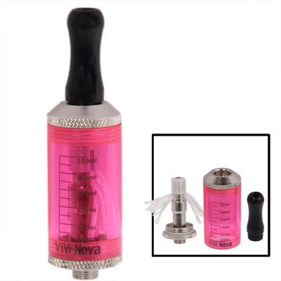 3.5ML Detachable E-Cigarette Atomizer with A Scale (Magenta) - Click Image to Close